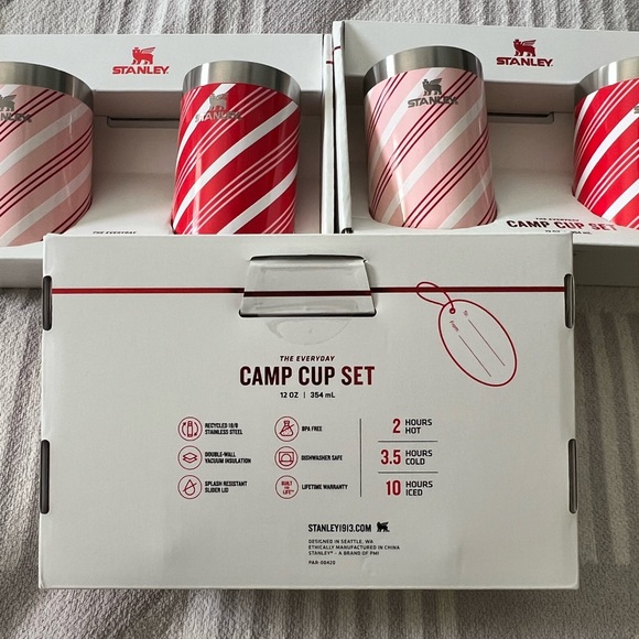 Stanley Striped Camp Cup Holiday Set in Red and Pink
ONE SET - Picture 4 of 6